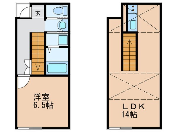 ＡＬＬＥＹ６の物件間取画像